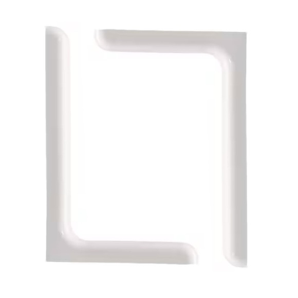 2ct White Designer Steel Shelf Brackets - Picture 1 of 9